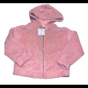 Zara Kids Girls Fleece Hooded Jacket NWT 9yrs
